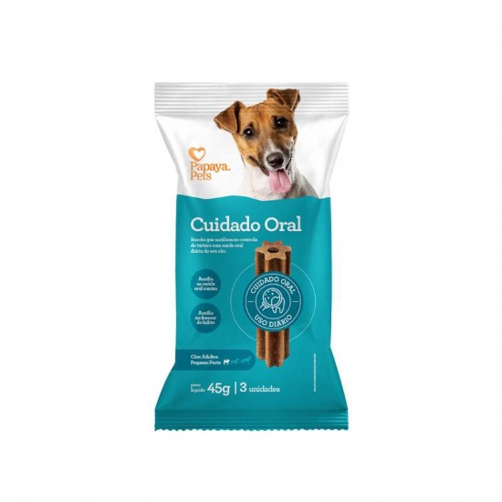 SNACKS CUIDADO ORAL PAPAY PETS 45G P 3UN