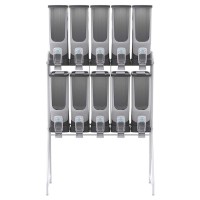 18803 - Z KIT DISPENSER HIBRIDO 10 X 40L CINZA