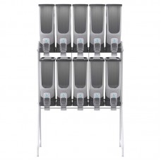 18803 - Z KIT DISPENSER HIBRIDO 10 X 40L CINZA