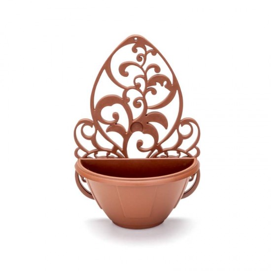 ARANDELA COM VASO DE PAREDE MD TERRACOTA