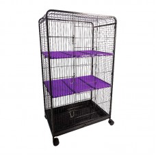 19186 - Z GAIOLA FAUNA PET MULT GRANDE BLACK/LIL