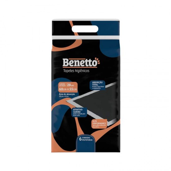 TAPETE HIG BENETTO 28 UNID 55X60 CARVAO