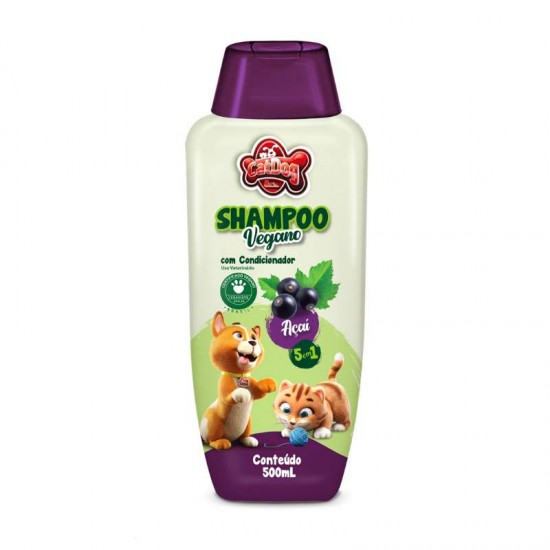 SHAMPOO VEGANO CAT DOG 5X1 ACAI 500ML