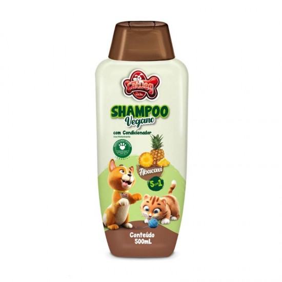 SHAMPOO VEGANO CAT DOG 5X1 ABACAXI 500ML