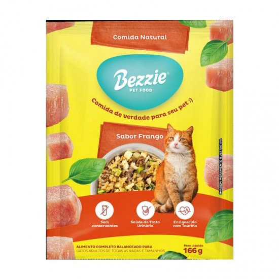 BEZZIE RISOTO P/ GATOS FRANGO 166G