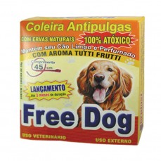 44 - COLEIRA FREE DOG ADULTO ANTI PULGA +