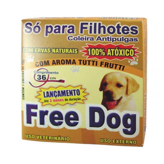 COLEIRA FREE DOG FILHOTE ANTI PULGA