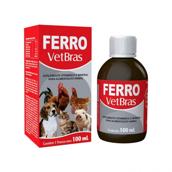 SUPL VIT FERRO VETBRAS 100ML