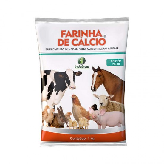 SUPL VIT FARINHA DE CALCIO PACOTE 1KG