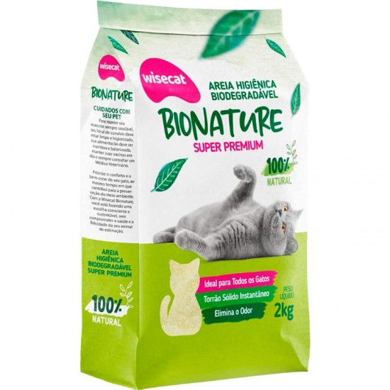 AREIA HIG MANDIOCA MEDIA 2KG WISECAT