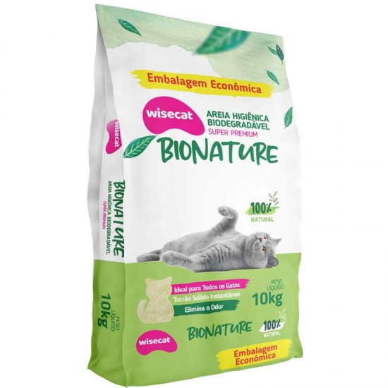 AREIA HIG MANDIOCA MEDIA 10KG WISECAT