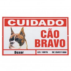 429 - PLACA ADVERTENCIA 20 X 30 BOXER