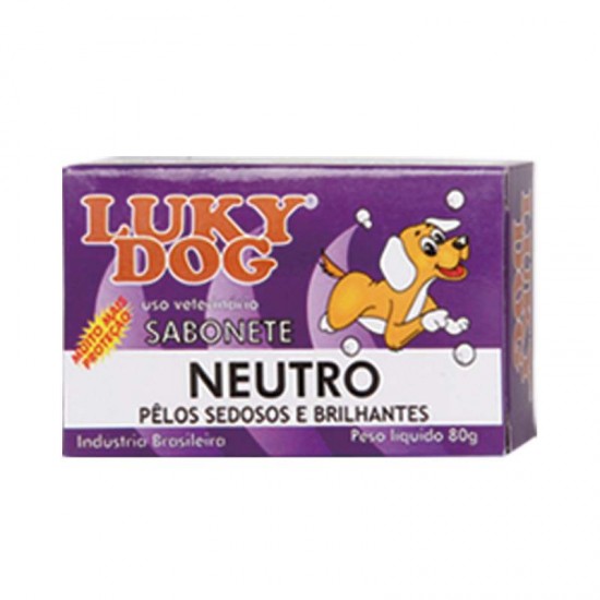 SABONETE LUKY DOG NEUTRO 80G