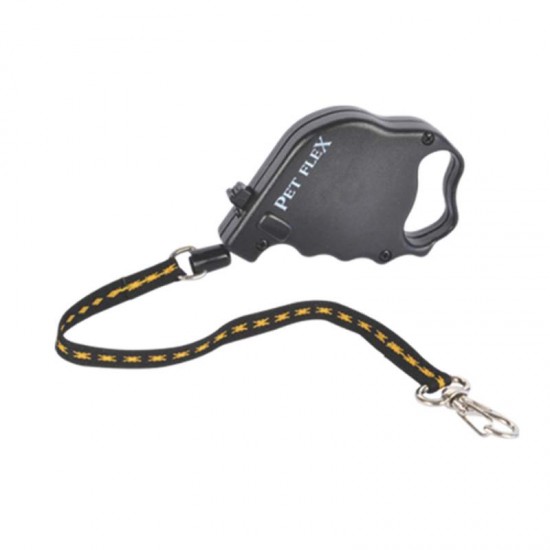 GUIA PET FLEX PREMIUM 7KG X 3 M PRETA