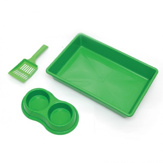 KIT BANDEJA FOUR PLASTIC VERDE+