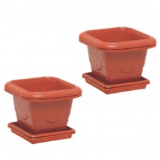 10332 - KIT 2 VASO QUADR. Nº1 CERAMICA C/P.(971)